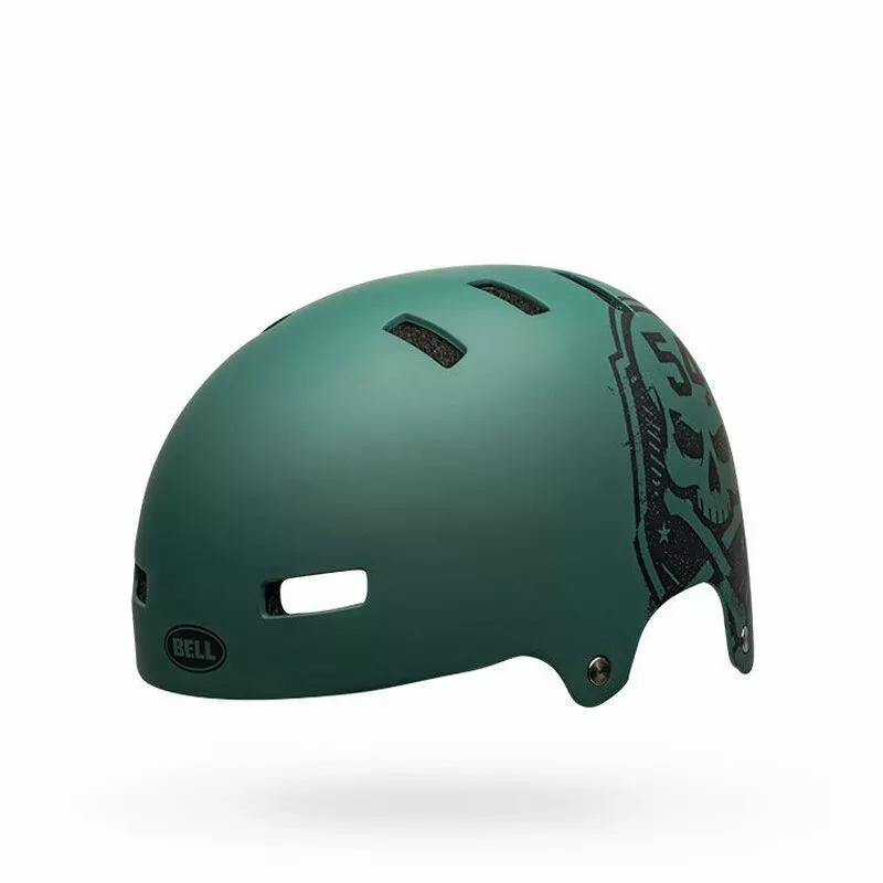 Bell Local Matte Green/black Skull S 51-55 Cm Helm 4 Bell Local Matte Green/black Skull S 51-55 Cm Helm – Bild 4