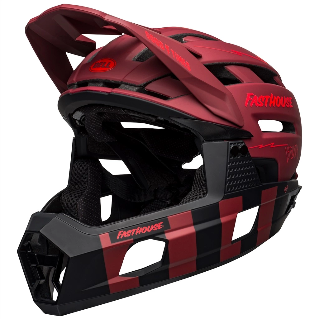 Bell Super Air R Spherical MIPS Matte Black/red Fasthouse L 58-62 Cm Helm 2 Bell Super Air R Spherical MIPS Matte Black/red Fasthouse L 58-62 Cm Helm – Bild 2