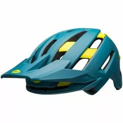 Bell Super Air R Spherical MIPS Matte/gloss Blue/hi-viz L 58-62 Cm Helm -Giro-Laden bell super air r shperical mips matte gloss blue hi viz helm 3