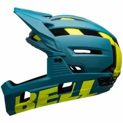 Bell Super Air R Spherical MIPS Matte/gloss Blue/hi-viz S 52-56 Cm Helm -Giro-Laden bell super air r shperical mips matte gloss blue hi viz helm 6 15972 6 15973 6