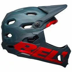 Bell Super DH Spherical MIPS Matte Blue/crimson Prime L 58-62 Cm Helm