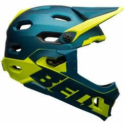 Bell Super DH Spherical MIPS Matte/gloss Blue/hi-viz S 52-56 Cm Helm
