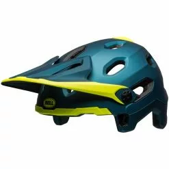 Bell Super DH Spherical MIPS Matte/gloss Blue/hi-viz M 55-59 Cm Helm -Giro-Laden bell super dh shperical mips matte gloss blue hi viz helm 7 15961 7