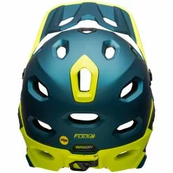 Bell Super DH Spherical MIPS Matte/gloss Blue/hi-viz M 55-59 Cm Helm -Giro-Laden bell super dh shperical mips matte gloss blue hi viz helm 9 15961 9