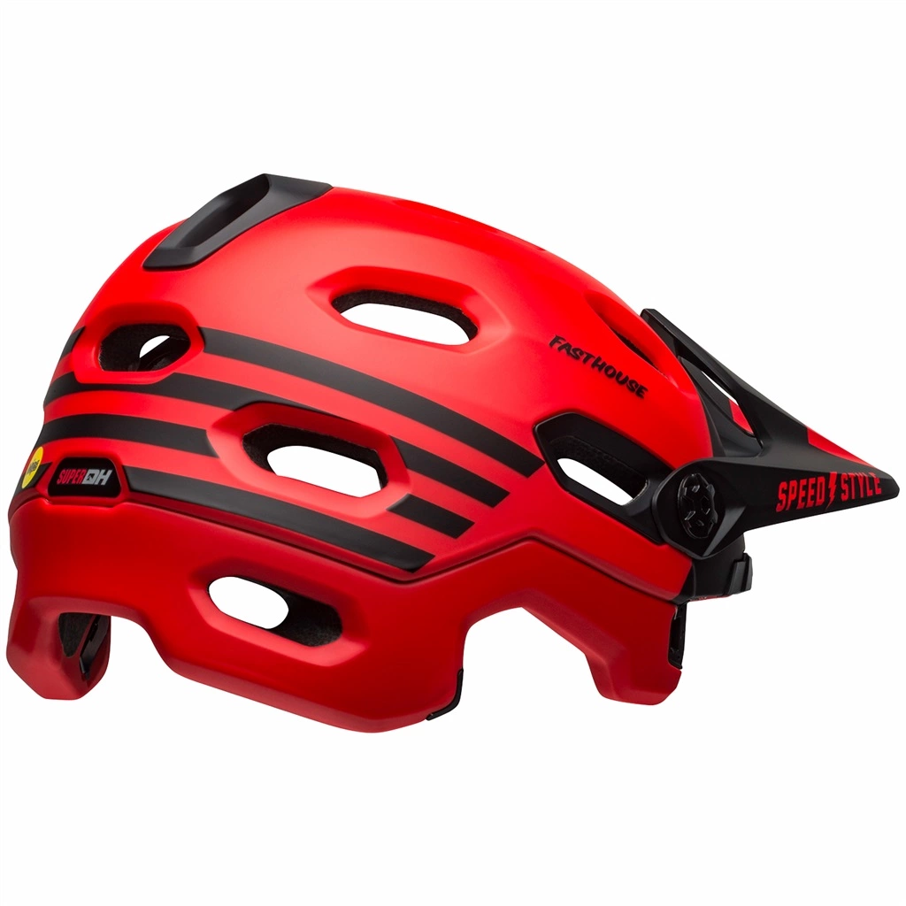 Bell Super DH Spherical MIPS Matte Red/black Fasthouse L 58-62 Cm Helm 6 Bell Super DH Spherical MIPS Matte Red/black Fasthouse L 58-62 Cm Helm – Bild 6