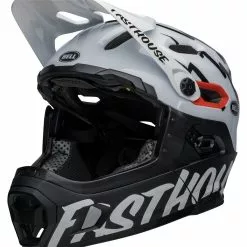 Bell Super DH Spherical MIPS M/g White/black Fasthouse S 52-56 Cm Helm -Giro-Laden bell super dh spherical mips m g white black fasthouse helm 3